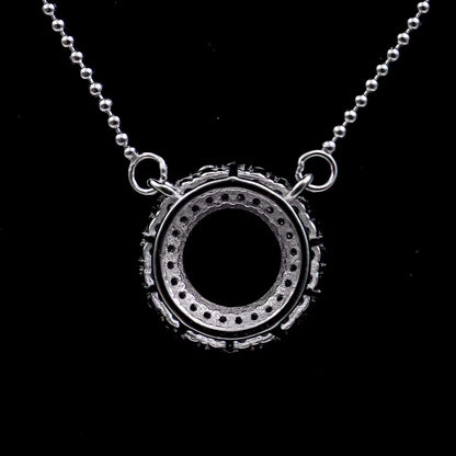 925 Sterling Silver and Cubic Zirconia Pendant Necklace