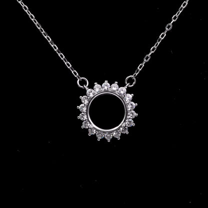 925 Sterling Silver and Cubic Zirconia Necklace