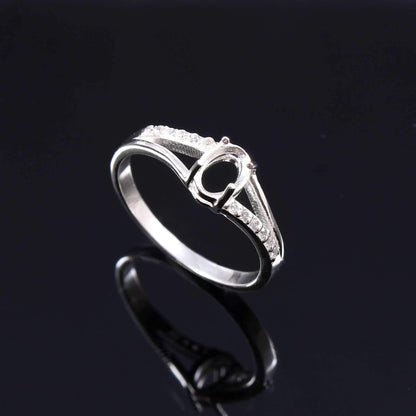 925 Sterling Silver and Cubic Zirconia Ring-Bird Jewellery Settings