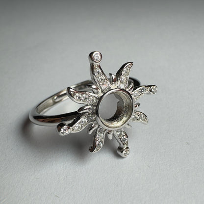 925 Sterling Silver Adjustable Ring - Bird Jewellery Settings