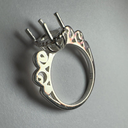 925 Sterling Silver Ring Size 6 or 8 - Bird Jewellery Settings