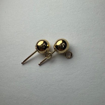 9ct Gold Ball and Drop 5mm Earrings