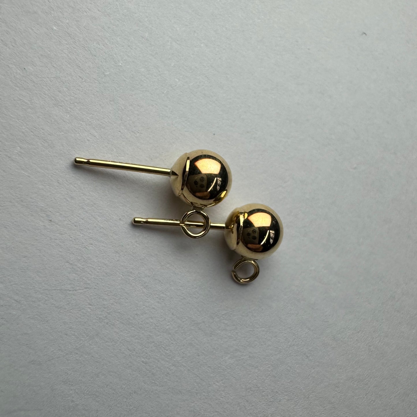 9ct Gold Ball and Drop 5mm Earrings