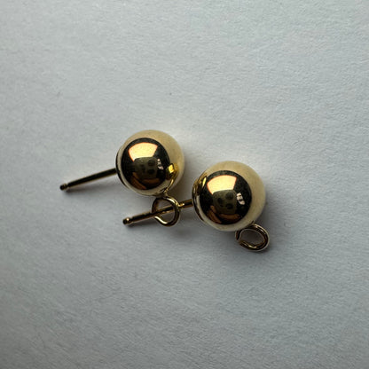 9ct Gold Ball and Drop 5mm Earrings