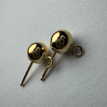 9ct Gold Ball and Drop 5mm Earrings