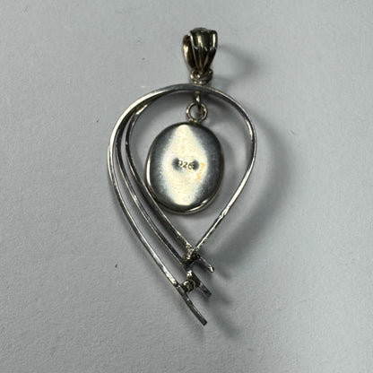 925 Sterling Silver Milled Edge Pendant