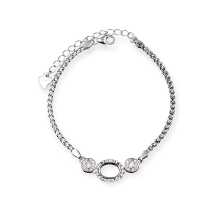 925 Sterling Silver and Cubic Zirconia Bracelet