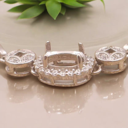 925 Sterling Silver and Cubic Zirconia Bracelet