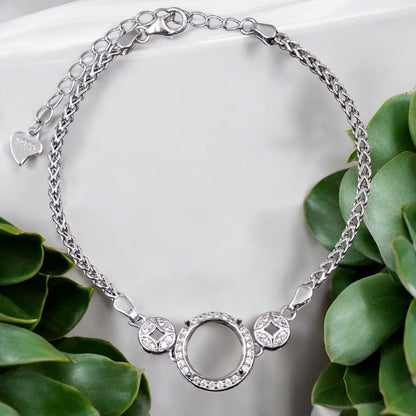 925 Sterling Silver and Cubic Zirconia Bracelet