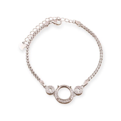 925 Sterling Silver and Cubic Zirconia Bracelet