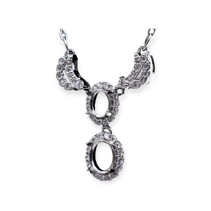 925 Sterling Silver and Cubic Zirconia Necklace