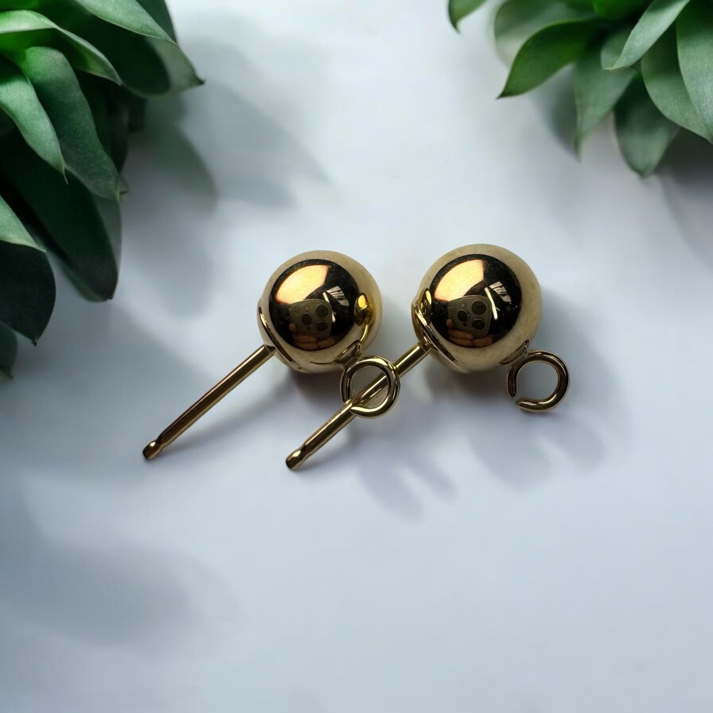 9ct Gold Ball and Drop 5mm Earrings