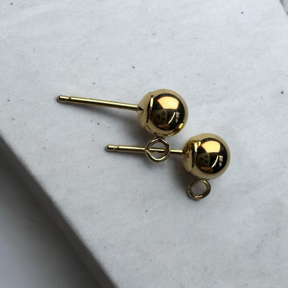 9ct Gold Ball and Drop 5mm Earrings