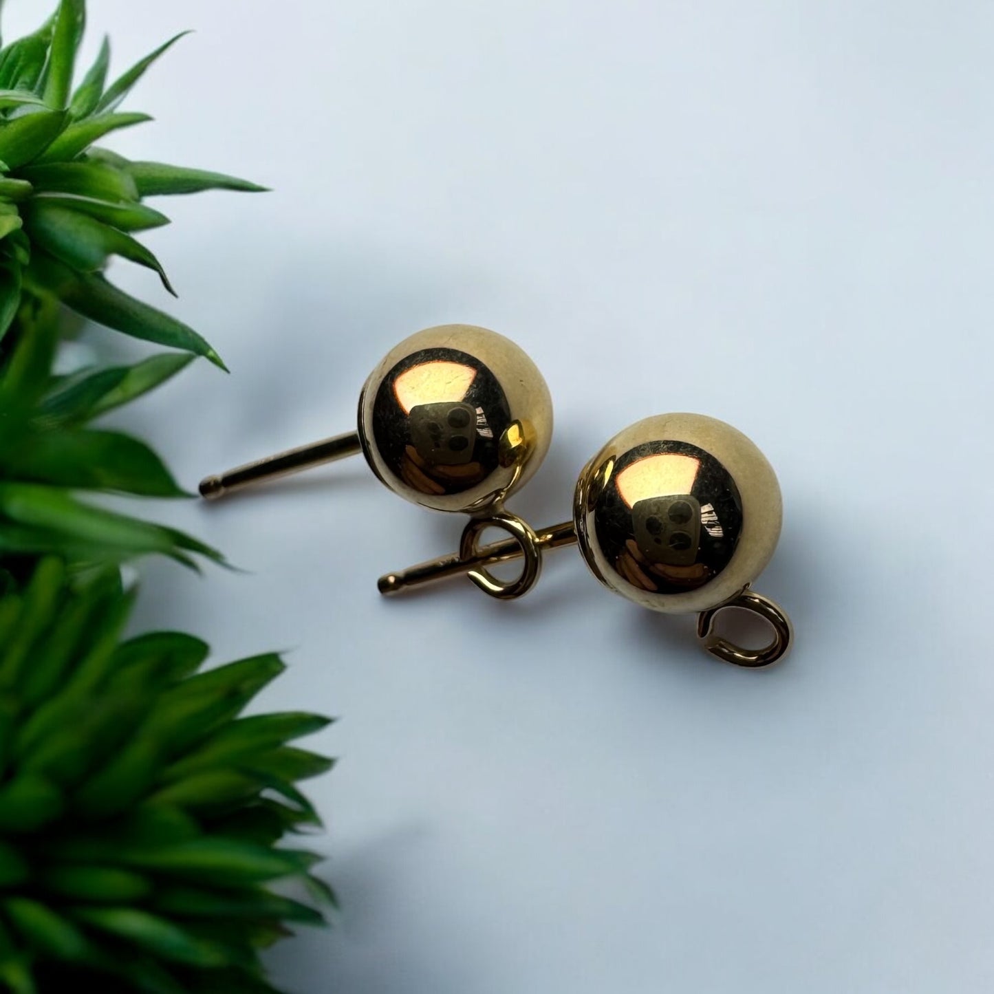 9ct Gold Ball and Drop 5mm Earrings