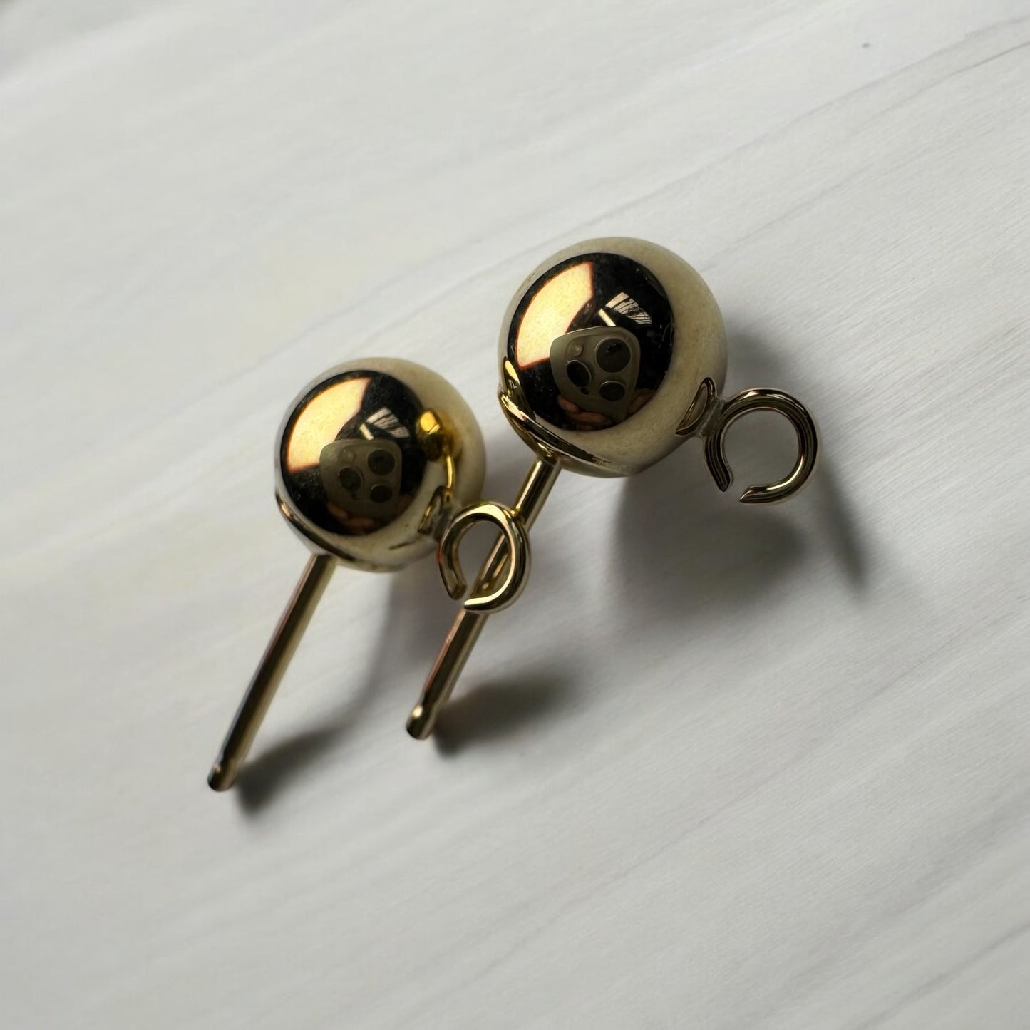 9ct Gold Ball and Drop 5mm Earrings