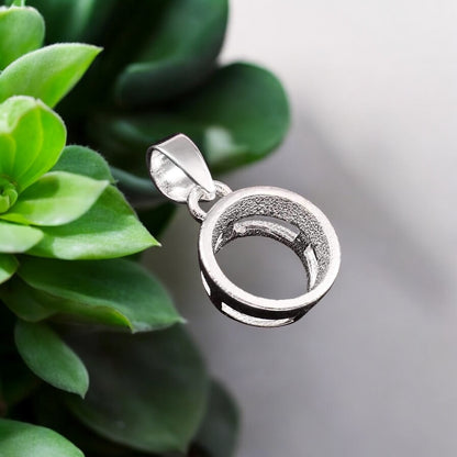 925 Sterling Silver Bezel Set Pendant