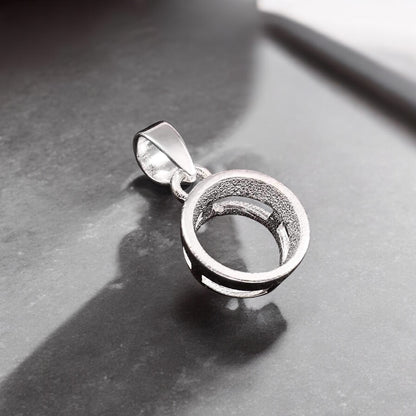 925 Sterling Silver Bezel Set Pendant