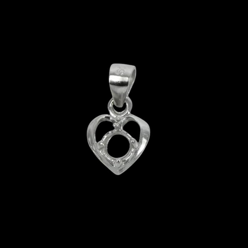 925 Sterling Silver Heart Pendant