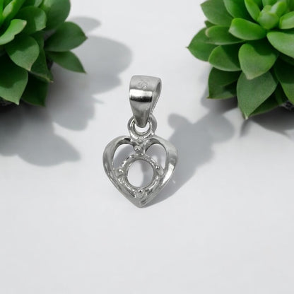 925 Sterling Silver Heart Pendant