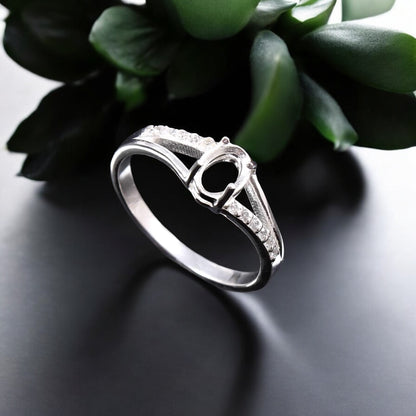 925 Sterling Silver and Cubic Zirconia Ring-Bird Jewellery Settings