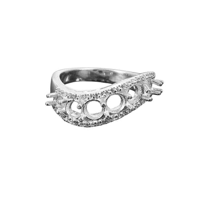 925 Sterling Silver and Cubic Zirconia Ring-Bird Jewellery Settings