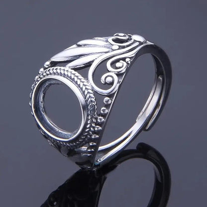 925 Sterling Silver Adjustable Ring - Bird Jewellery Settings