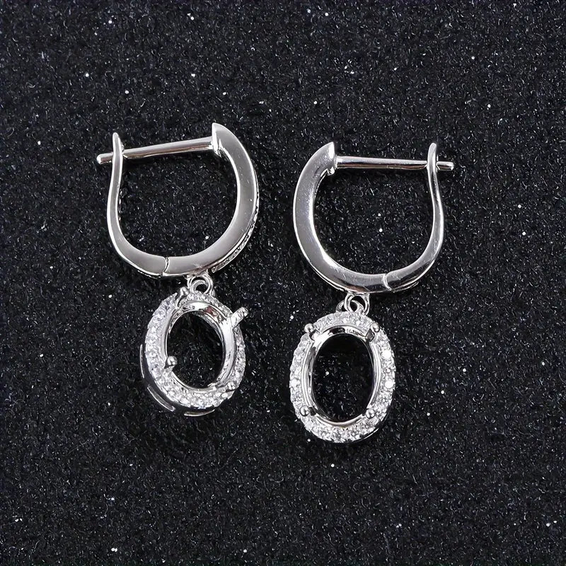 925 Sterling Silver and Cubic Zirconia Earrings - Bird Jewellery Settings